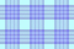 Femininity seamless texture, interior textile background tartan. Workshop fabric pattern check plaid in light and blue colors. vector