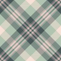 Stationary pattern plaid check, package textile tartan fabric. Fibrous texture seamless background in pastel and light colors. vector