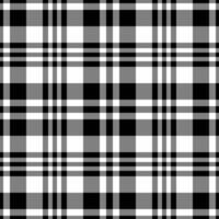 Apparel check plaid fabric, underwear pattern background. Customizable tartan texture textile seamless in gray and black colors. vector