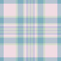 Composition pattern check tartan, pixel background texture. Folded textile fabric plaid seamless in light and cyan colors. vector