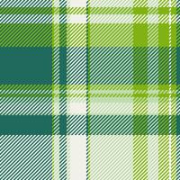 Irish background fabric, countryside plaid pattern tartan. Checks check textile seamless texture in teal and white colors. vector