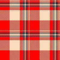 Nostalgia seamless tartan pattern, path plaid background check. Newborn fabric texture textile in red and light colors. vector