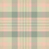 Tattersall texture plaid seamless, good fabric check textile. Small pattern tartan background in light and pastel colors. vector