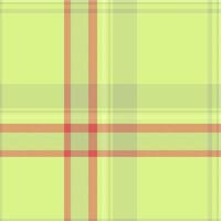 Painting background check, newborn fabric seamless pattern. Striped textile plaid texture tartan in lime and red colors. vector
