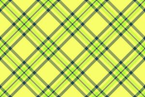Sparse texture plaid fabric, linen tartan pattern background. Poster check seamless textile in lime and cyan colors. vector