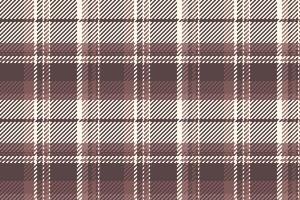 Greeting plaid check fabric, naked background textile seamless. Regular pattern texture tartan in pastel and sea shell colors. vector
