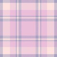 Plaid check pattern. Seamless fabric texture. Tartan textile print. vector