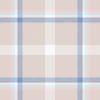 Plaid check pattern. Seamless fabric texture. Tartan textile print. vector