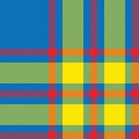 Plaid check pattern. Seamless fabric texture. Tartan textile print. vector