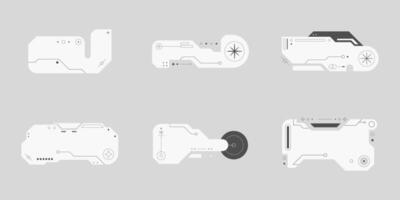 Futuristic interface ui elements. Futuristic HUD elements. Hud interface set. illustration. vector