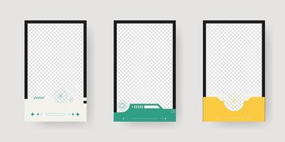Abstract sci-fi frame template. Cyberpunk style. Game card frame mockup template design. vector