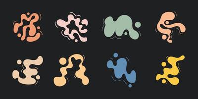 Abstract doodle shape. Set of doodle shape element. vector
