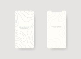 Set of smartphone screen mockup. Design for app interface, ux ui, and web design presentation concept. vector