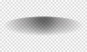 Realistic shadow with soft edges. shadow effect. Transparent oval shadow. vector