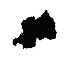 Map of Rwanda. Rwanda Map on white background. vector