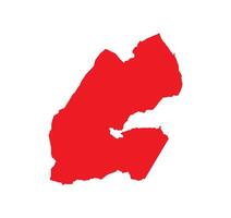 Map of Djibouti. Djibouti Map on white background. vector