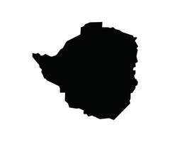 Map of Zimbabwe. Zimbabwe Map on white background. vector