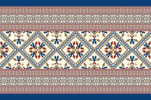 Geometric ethnic design pattern on white background vector