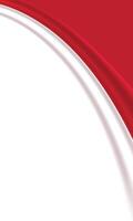 Blank background Realistic 3d Indonesian flag waving vector