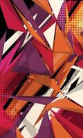 Abstract geometric triangle pattern background for car wrap sticker design and sports jersey fabric vector