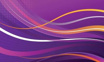Abstract modern gradient background wavy curved lines vector