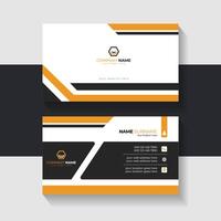 New business card template. Modern business card design. Name card design. vector