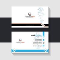 new business card template design 2024. Name card design vector