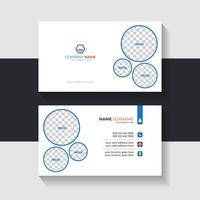 new business card template design 2024. Name card design vector