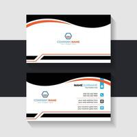 new business card template design 2024. Name card design vector