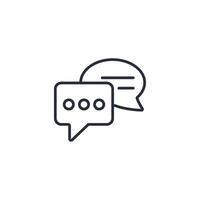 communication icon. .Editable stroke.linear style sign for use web design,logo.Symbol illustration. vector