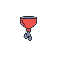 filter coffee icon. .Editable stroke.linear style sign for use web design,logo.Symbol illustration. vector