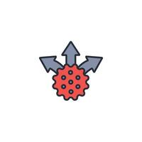 metastasis icon. .Editable stroke.linear style sign for use web design,logo.Symbol illustration. vector