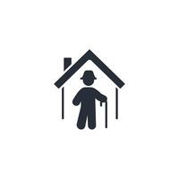 Veterans icon. .Editable stroke.linear style sign for use web design,logo.Symbol illustration. vector