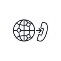 communicate icon. .Editable stroke.linear style sign for use web design,logo.Symbol illustration. vector