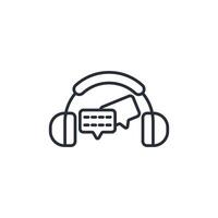chat icon. .Editable stroke.linear style sign for use web design,logo.Symbol illustration. vector
