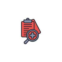 diagnosis icon. .Editable stroke.linear style sign for use web design,logo.Symbol illustration. vector