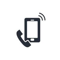 Smartphone icon. .Editable stroke.linear style sign for use web design,logo.Symbol illustration. vector