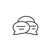 communication icon. .Editable stroke.linear style sign for use web design,logo.Symbol illustration. vector