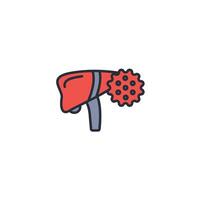 Liver cancer icon. .Editable stroke.linear style sign for use web design,logo.Symbol illustration. vector