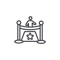 ceremony icon. .Editable stroke.linear style sign for use web design,logo.Symbol illustration. vector