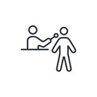 Podcast icon. .Editable stroke.linear style sign for use web design,logo.Symbol illustration. vector