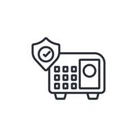 save icon. .Editable stroke.linear style sign for use web design,logo.Symbol illustration. vector