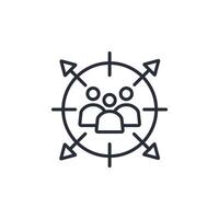 grup talk icon. .Editable stroke.linear style sign for use web design,logo.Symbol illustration. vector