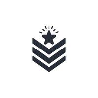Army icon. .Editable stroke.linear style sign for use web design,logo.Symbol illustration. vector