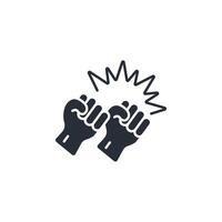 combat icon. .Editable stroke.linear style sign for use web design,logo.Symbol illustration. vector