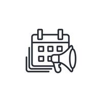 event icon. .Editable stroke.linear style sign for use web design,logo.Symbol illustration. vector