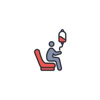 chemotherapy icon. .Editable stroke.linear style sign for use web design,logo.Symbol illustration. vector