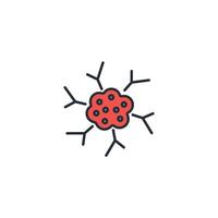 tumor icon. .Editable stroke.linear style sign for use web design,logo.Symbol illustration. vector