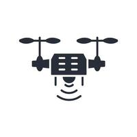 drone icon. .Editable stroke.linear style sign for use web design,logo.Symbol illustration. vector