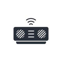 portable speaker icon. .Editable stroke.linear style sign for use web design,logo.Symbol illustration. vector
